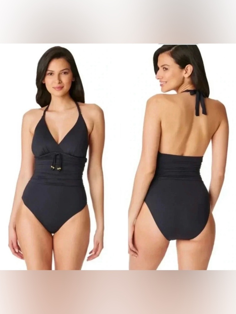 Bleu Rod Beattie Black One Piece Swimsuit